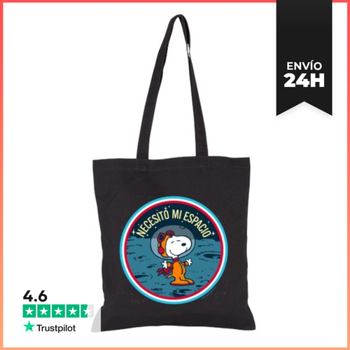 Bolsa De Tela Snoopy Necesito Mi Espacio LaTostadora - latostadora.com - Modalova