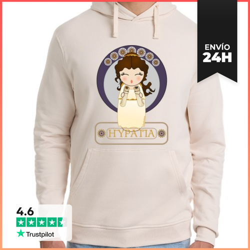 Sudadera Unisex Con Capucha Kokeshi Hypatia De Alejandría - latostadora.com - Modalova