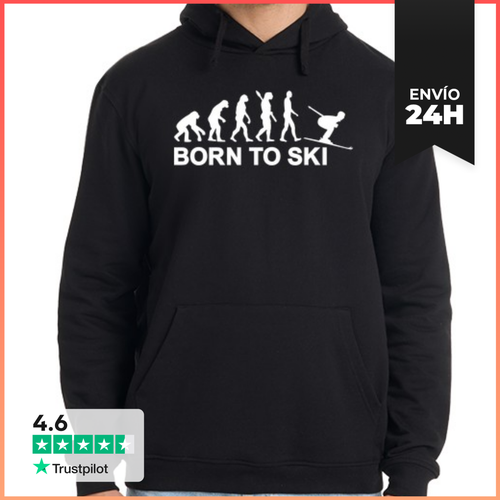 Sudadera Unisex Con Capucha Evolución Del Esquí LaTostadora - latostadora.com - Modalova