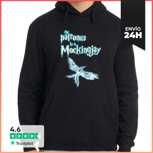 Sudadera Unisex Con Capucha My Patronus Is A Mockingjay - latostadora.com - Modalova