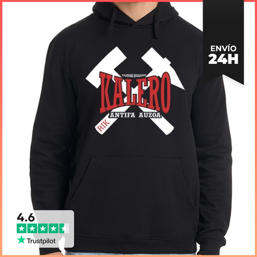Sudadera Unisex Con Capucha Kalero Antifa Black LaTostadora - latostadora.com - Modalova