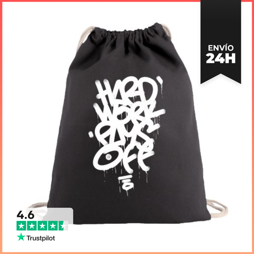 Mochila Saco Con Cuerdas Hard Work Pays Off LaTostadora - latostadora.com - Modalova