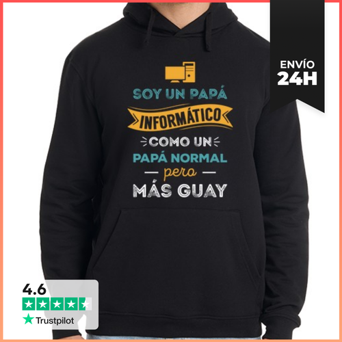 Sudadera Unisex Con Capucha Papá Informático LaTostadora - latostadora.com - Modalova