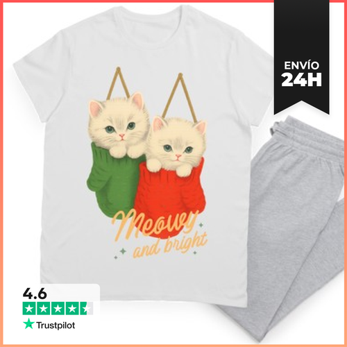 Pijama MEOWY AND BRIGHT XMAS CATS LaTostadora - latostadora.com - Modalova