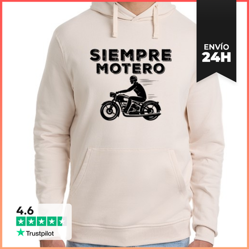 Sudadera Unisex Con Capucha Siempre Motero LaTostadora - latostadora.com - Modalova