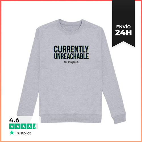 Sudadera Unisex Texto Actualmente Inalcanzable Por Un Error - latostadora.com - Modalova