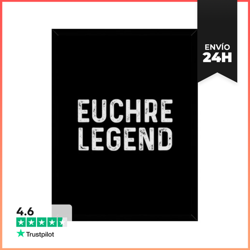 Cuadro Con Marco Vertical Regalos De Euchre Para Jugadores De - latostadora.com - Modalova