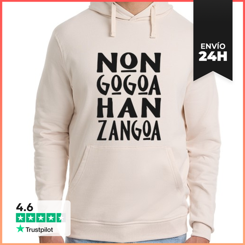 Sudadera Unisex Con Capucha Non Gogoa Han Zangoa LaTostadora - latostadora.com - Modalova