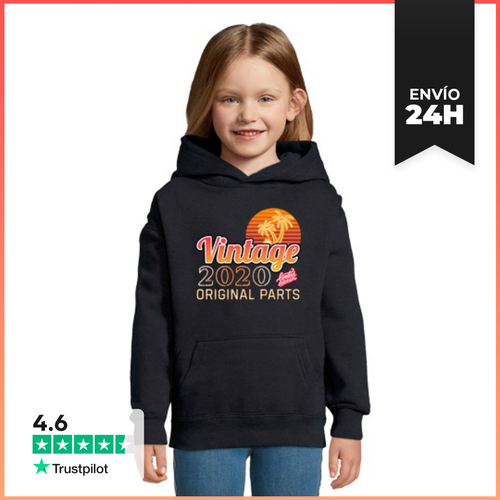 Sudadera Para Niños Con Capucha Vintage 2020 Original Parts - latostadora.com - Modalova