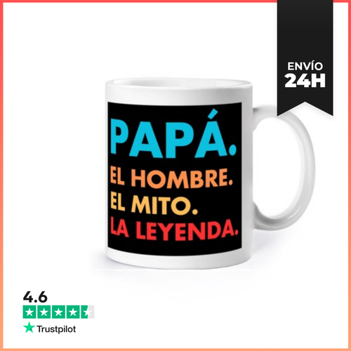 Taza Papa El Hombre El Mito La Leyeda LaTostadora - latostadora.com - Modalova