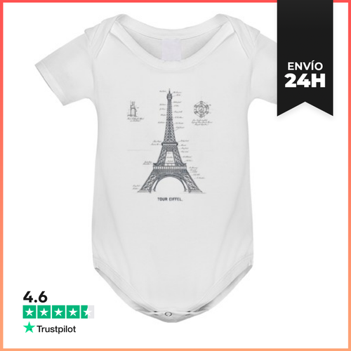 Body Bebé Torre Eiffel Torre-eiffel Gustave Planos Club Body Bebé - latostadora.com - Modalova
