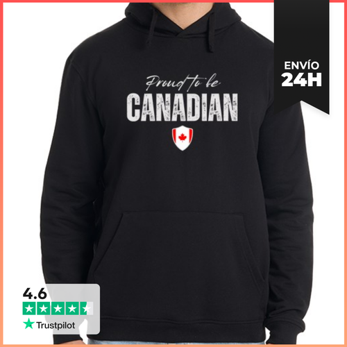 Sudadera Unisex Con Capucha Canadiense Orgulloso, Hecho En Canadá - latostadora.com - Modalova