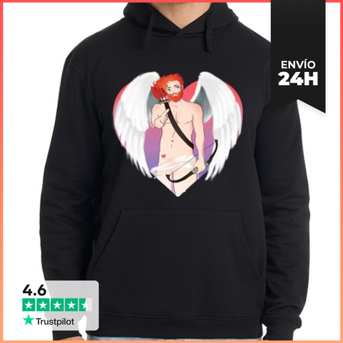 Sudadera Unisex Con Capucha Sudadera Cupido 02 LaTostadora - latostadora.com - Modalova