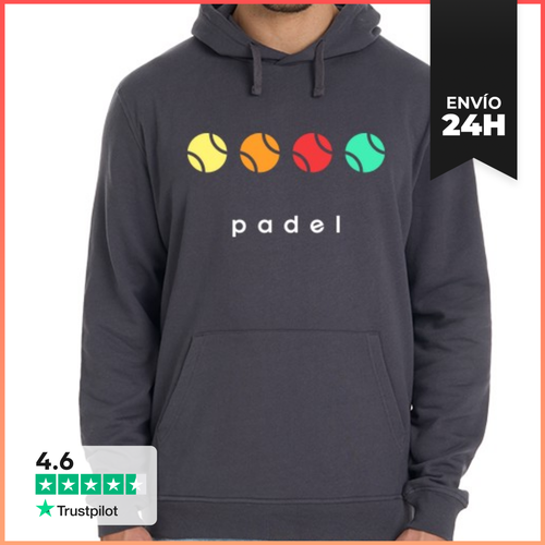 Sudadera Unisex Con Capucha Bolas Padel Vintage LaTostadora - latostadora.com - Modalova