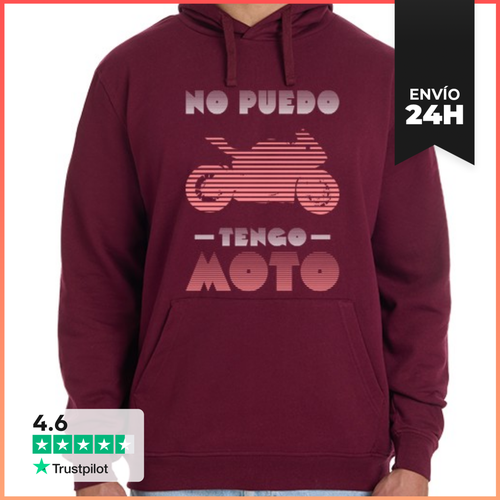 Sudadera Unisex Con Capucha No Puedo Tengo Moto Rosa Sudadera - latostadora.com - Modalova
