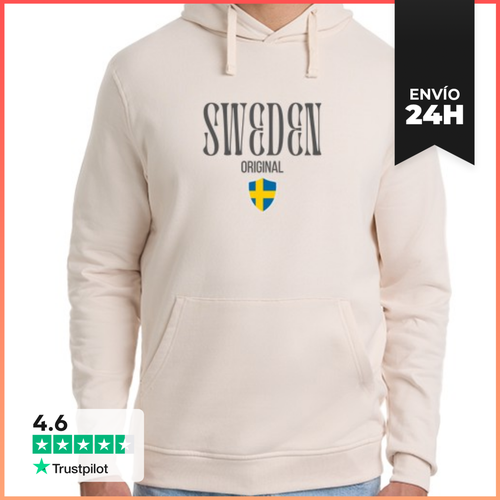 Sudadera Unisex Con Capucha Orgullo Sueco, Hecho En Suecia - latostadora.com - Modalova