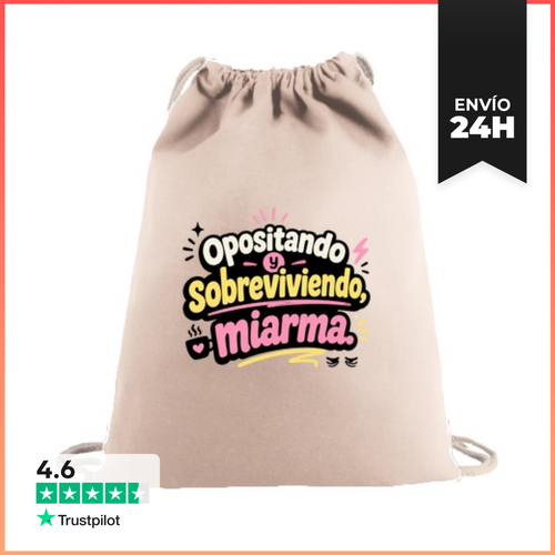 Mochila Saco Con Cuerdas Opositando Y Sobreviviendo, Miarma - latostadora.com - Modalova