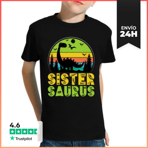Camiseta Clásica Para Niños Hermana Mayorsaurus Dinosaurio - latostadora.com - Modalova