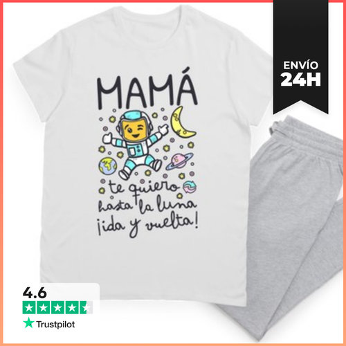 Pijama Mamá Te Quiero Hasta La Luna Ida Y Vuel LaTostadora - latostadora.com - Modalova