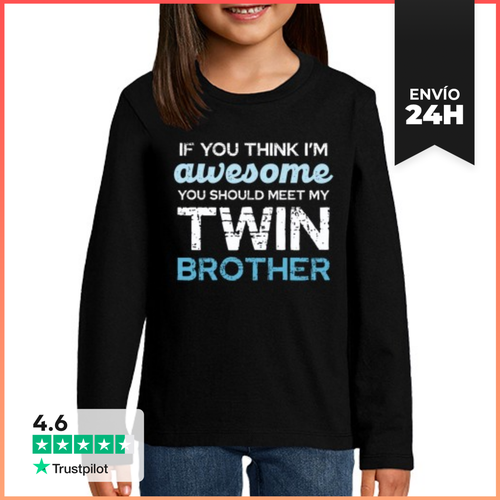 Camiseta Manga Larga Para Niños Si Piensas Que Soy Increíble - latostadora.com - Modalova