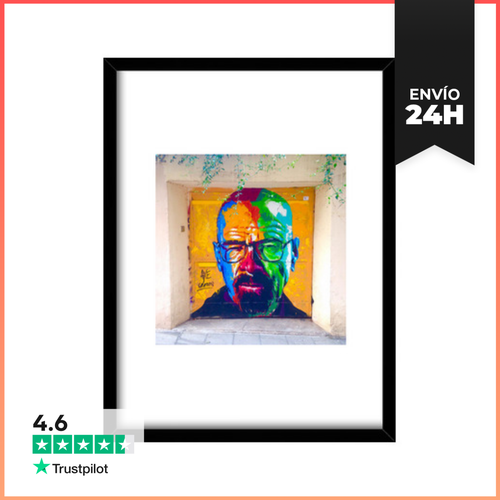 Cuadro Con Marco Vertical Walter White - LaTostadora - latostadora.com - Modalova