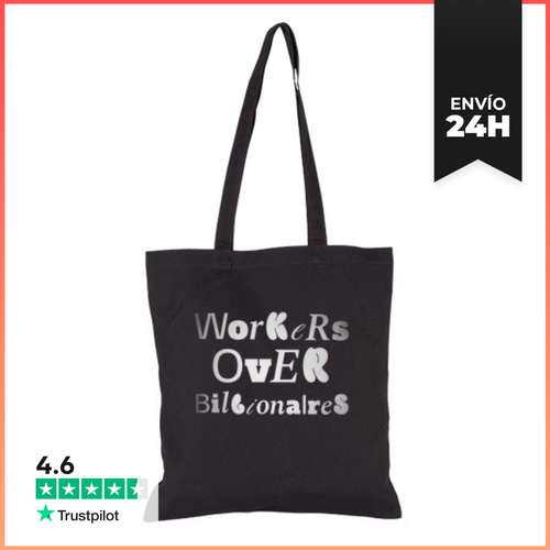 Bolsa De Tela Frase Divertida Trabajadores Sobre Millonarios - latostadora.com - Modalova
