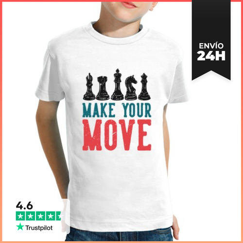 Camiseta Clásica Para Niños Haz Tu Movimiento De Ajedrez - latostadora.com - Modalova