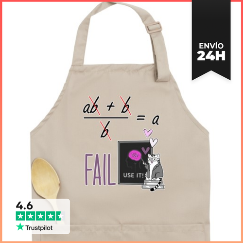 Delantal Premium Con Bolsillo Error Matemático Divide Entre Cero - latostadora.com - Modalova