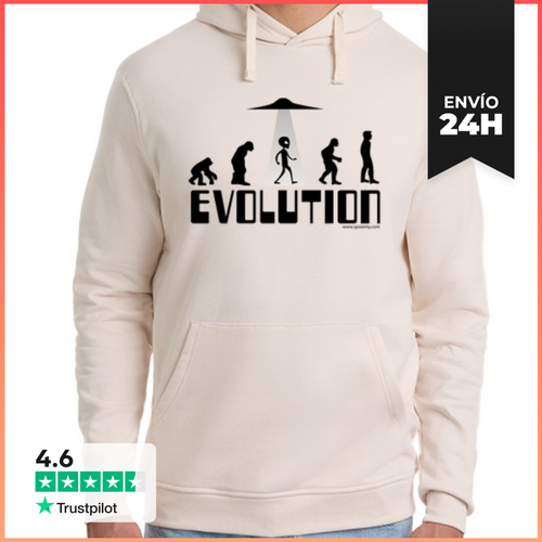 Sudadera Unisex Con Capucha Evolution Ovni LaTostadora - latostadora.com - Modalova