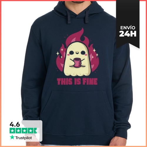 Sudadera Unisex Con Capucha Este Es Un Fantasma De Café Bien - latostadora.com - Modalova
