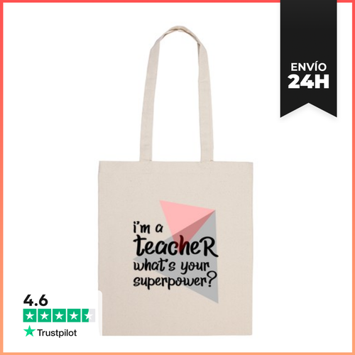 Bolsa De Tela Super Teacher LaTostadora - latostadora.com - Modalova