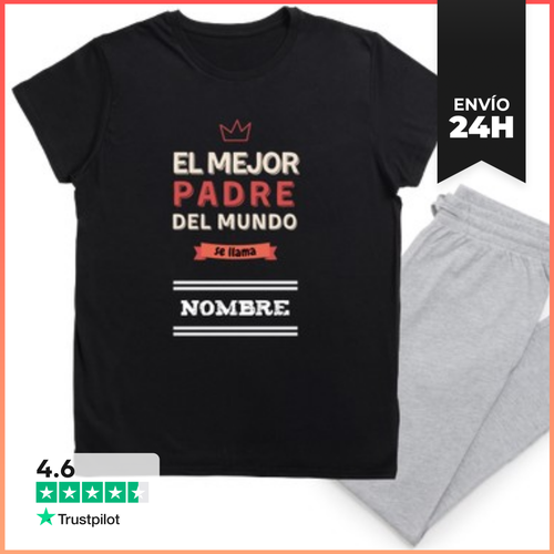 Pijama El Mejor Padre - Nombre Personalizable Regalos - latostadora.com - Modalova