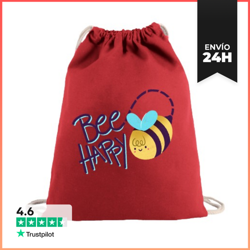 Mochila Saco Con Cuerdas Bee Happy LaTostadora - latostadora.com - Modalova