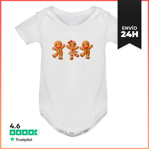 Body Bebé Trío De Muñecos De Jengibre LaTostadora - latostadora.com - Modalova