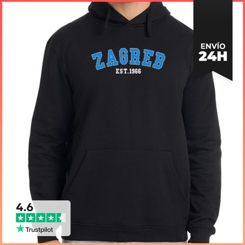 Sudadera Unisex Con Capucha Zagreb Est 1966 LaTostadora - latostadora.com - Modalova