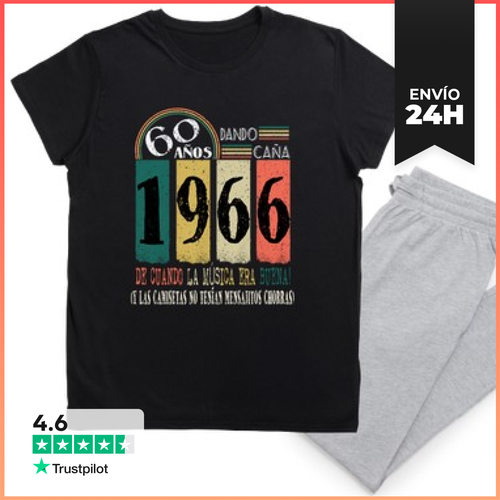 Pijama 60 Años 1966 Cumpleaños Retro LaTostadora - latostadora.com - Modalova