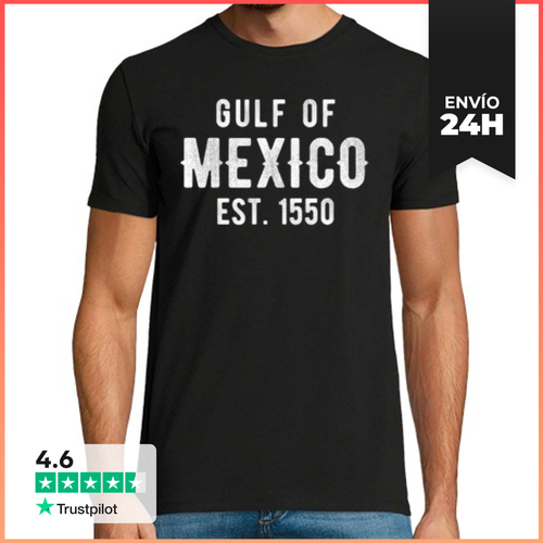 Camiseta Hombre Clásica El Golfo De México Se Estableció En 155 - latostadora.com - Modalova