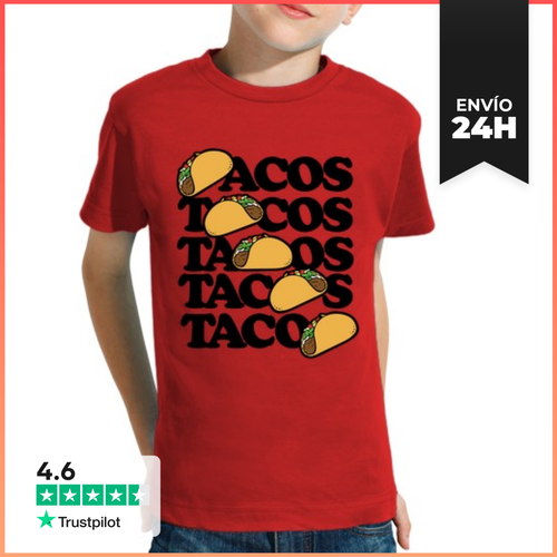 Camiseta Clásica Para Niños Taco Martes Tacos Para Siempre - latostadora.com - Modalova