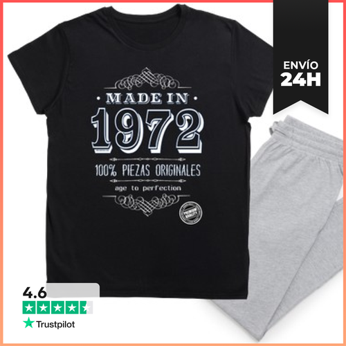 Pijama Made In 1972 Cumpleaños LaTostadora - latostadora.com - Modalova