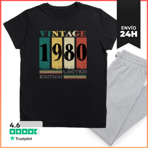 Pijama Regalo Cumpleaños Año De Nacimiento 1980 LaTostadora - latostadora.com - Modalova