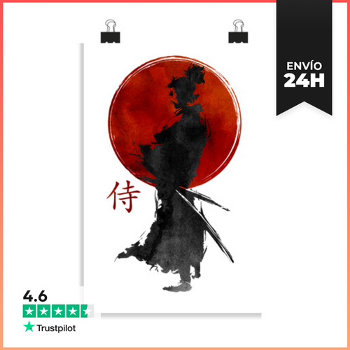 Póster Vertical Samurai LaTostadora - latostadora.com - Modalova