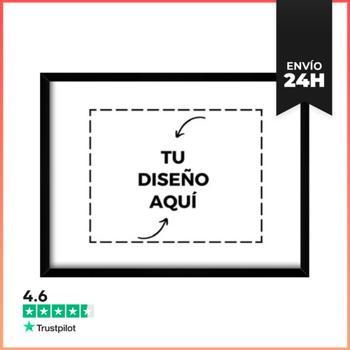 Cuadro Con Marco Horizontal Cuadro Con Marco Negro Horizontal - latostadora.com - Modalova