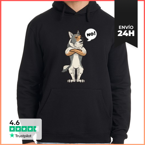 Sudadera Unisex Con Capucha Obstinado Perro Lobo Checoslovaco - latostadora.com - Modalova