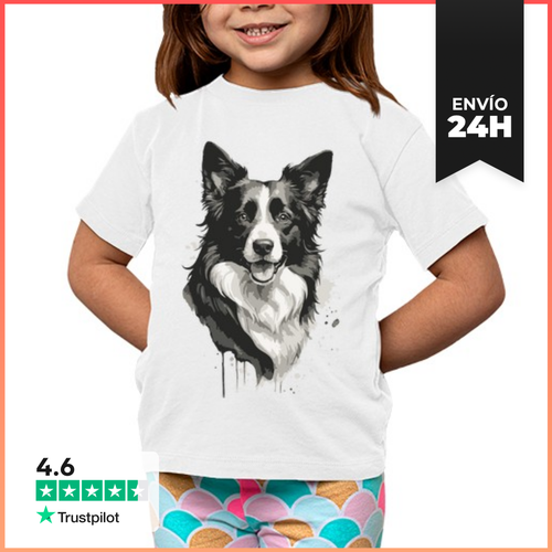 Camiseta Clásica Para Niños Se Venden Cachorros De Perro Border - latostadora.com - Modalova