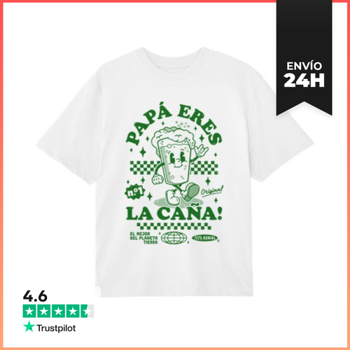 Camiseta Oversize Papá Eres La Caña Regalos Día Del Padre - latostadora.com - Modalova
