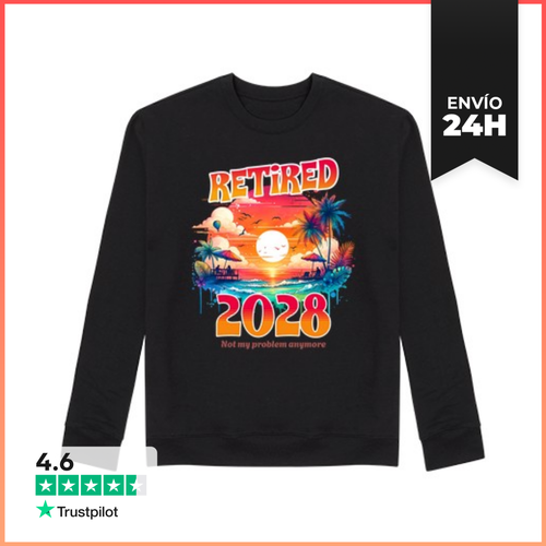 Sudadera Unisex Retired 2028 Not My Problem Anymore - Retirement - latostadora.com - Modalova