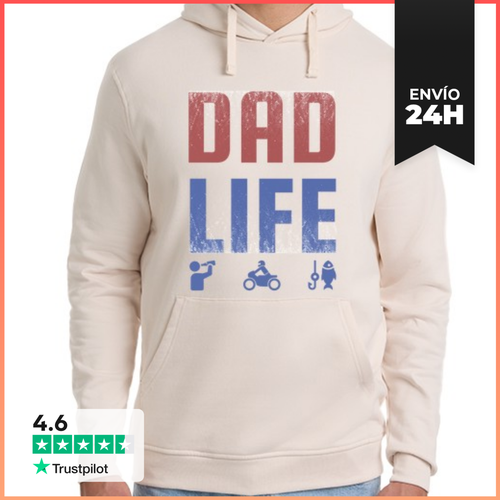 Sudadera Unisex Con Capucha Vida De Papá Dad Life - Regalo - latostadora.com - Modalova