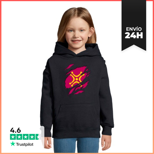 Sudadera Para Niños Con Capucha Bandera Labaro Cantabro Cantabria - latostadora.com - Modalova