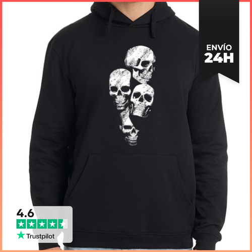 Sudadera Unisex Con Capucha Skulls LaTostadora - latostadora.com - Modalova