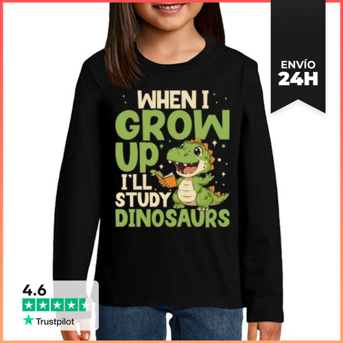 Camiseta Manga Larga Para Niños Cuando Crezca Estudiaré - latostadora.com - Modalova